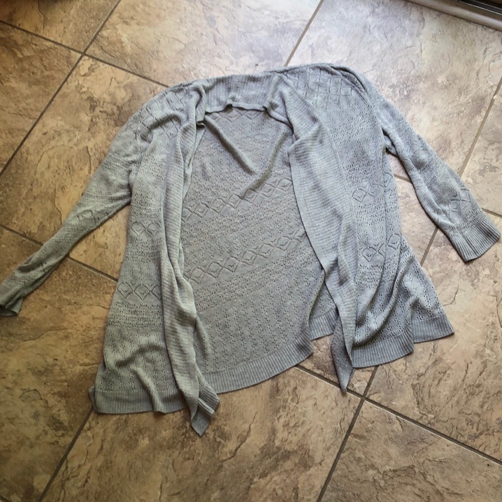Women’s Croft and Barrow eyelet cardigan NWOT